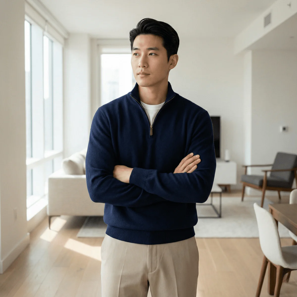GS No. 110 Half-zipper Pullover