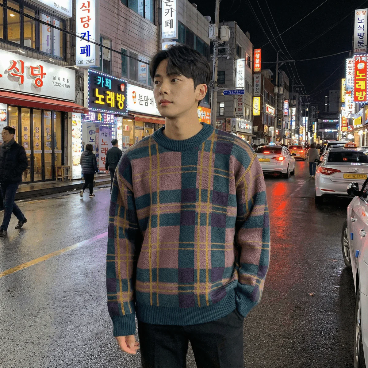 GS No. 169 Block Plaid Pullover - Image 2