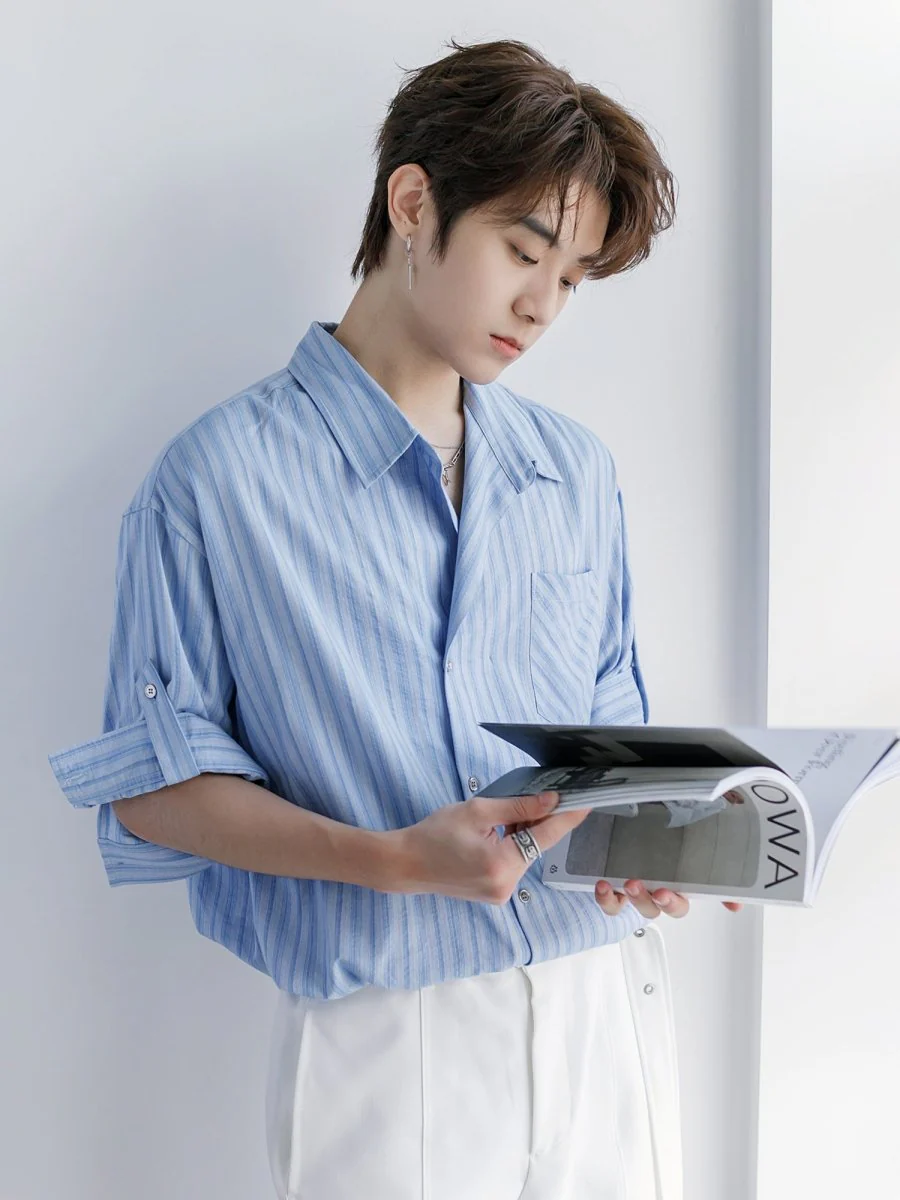 GS No. 275 Summer Striped Shirt - Image 5