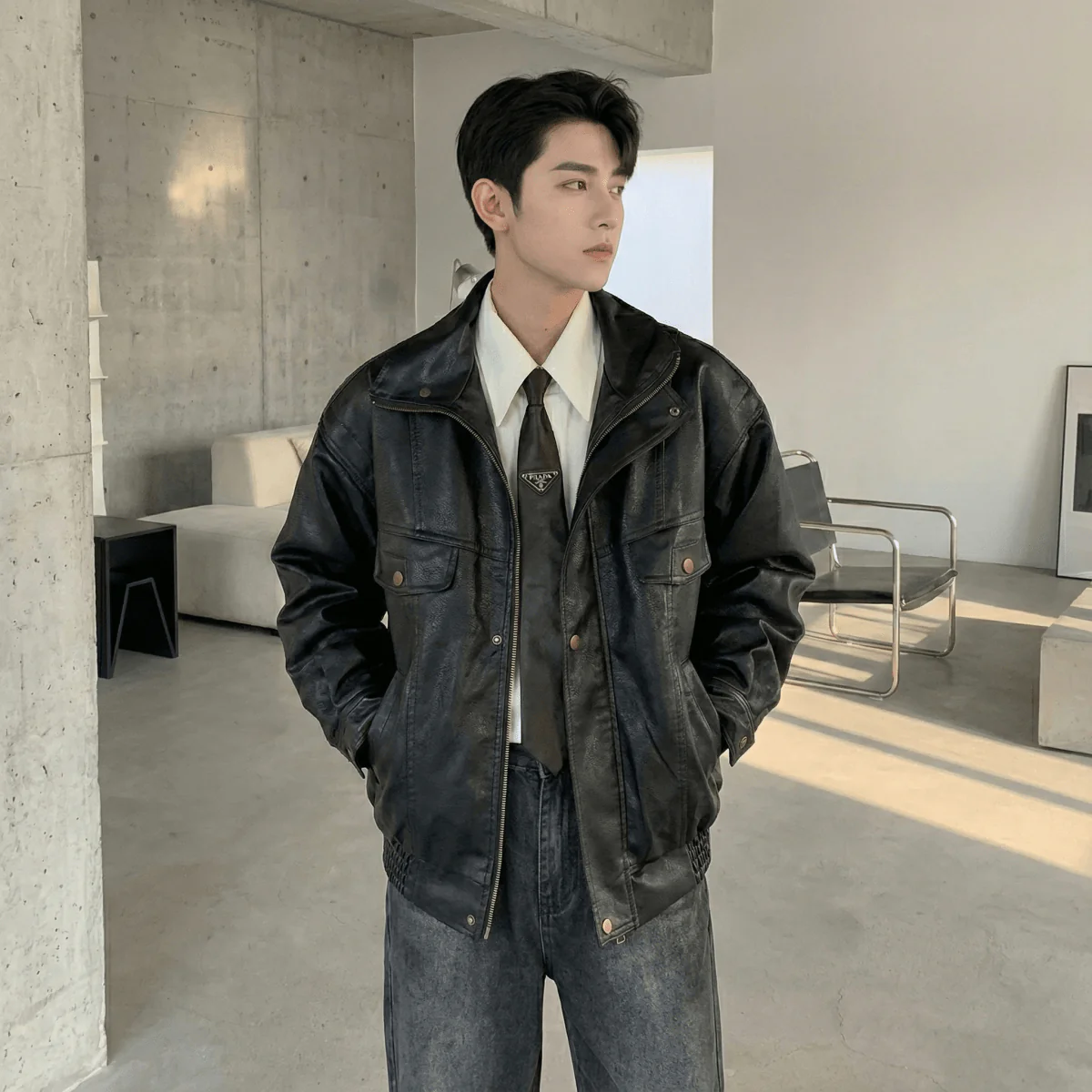 GS No. 302 Street Leather Jacket - Image 5