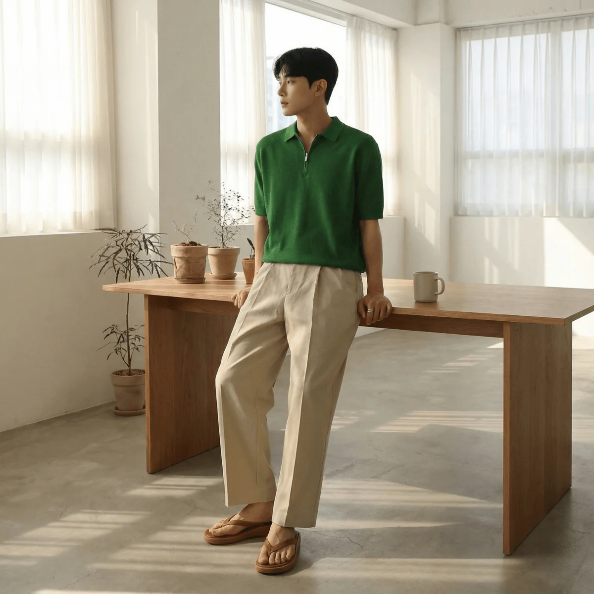 GS No. 95 Knit Quarter-zip Polo - Image 2